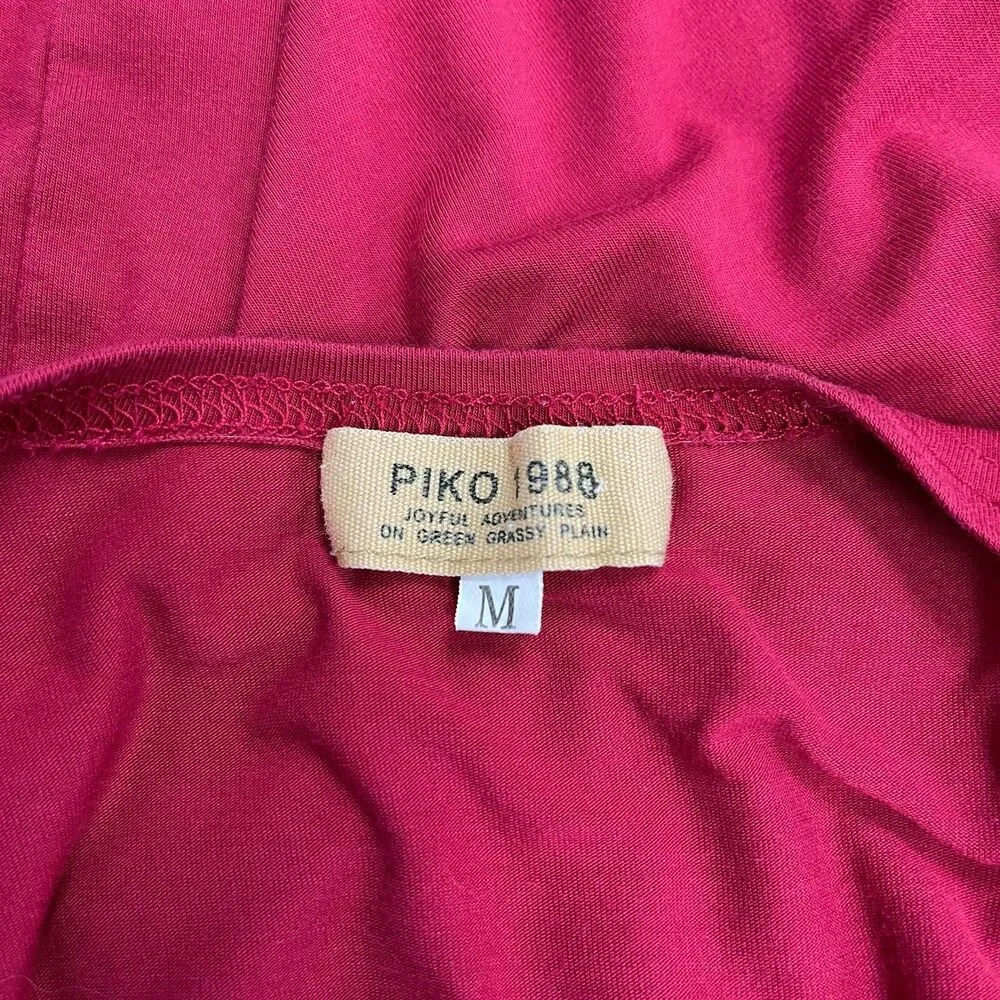 Piko‎ 1988 Women's Top Medium Red